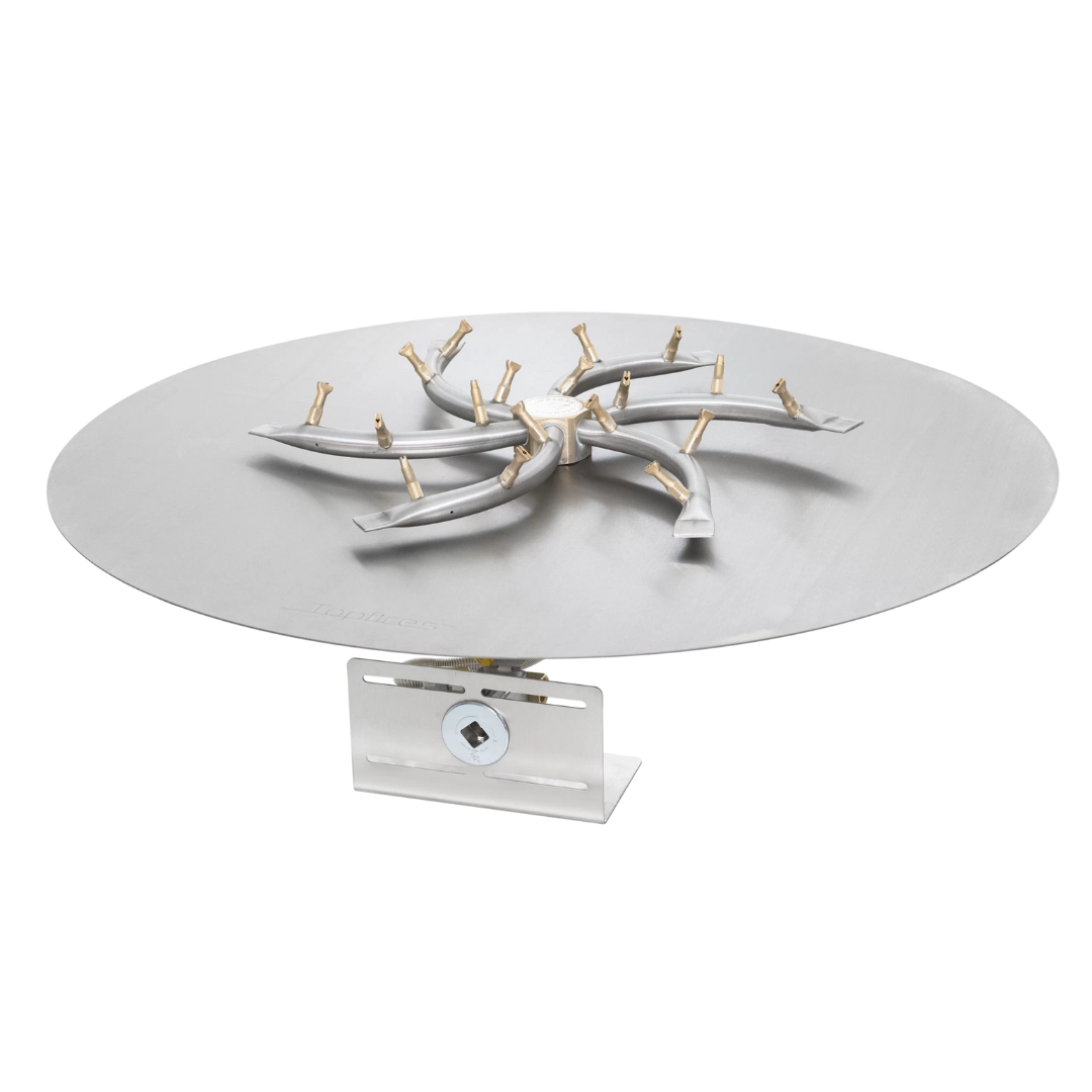 The Outdoor Plus 24" Round Flat Pan & Triple S Bullet Burner