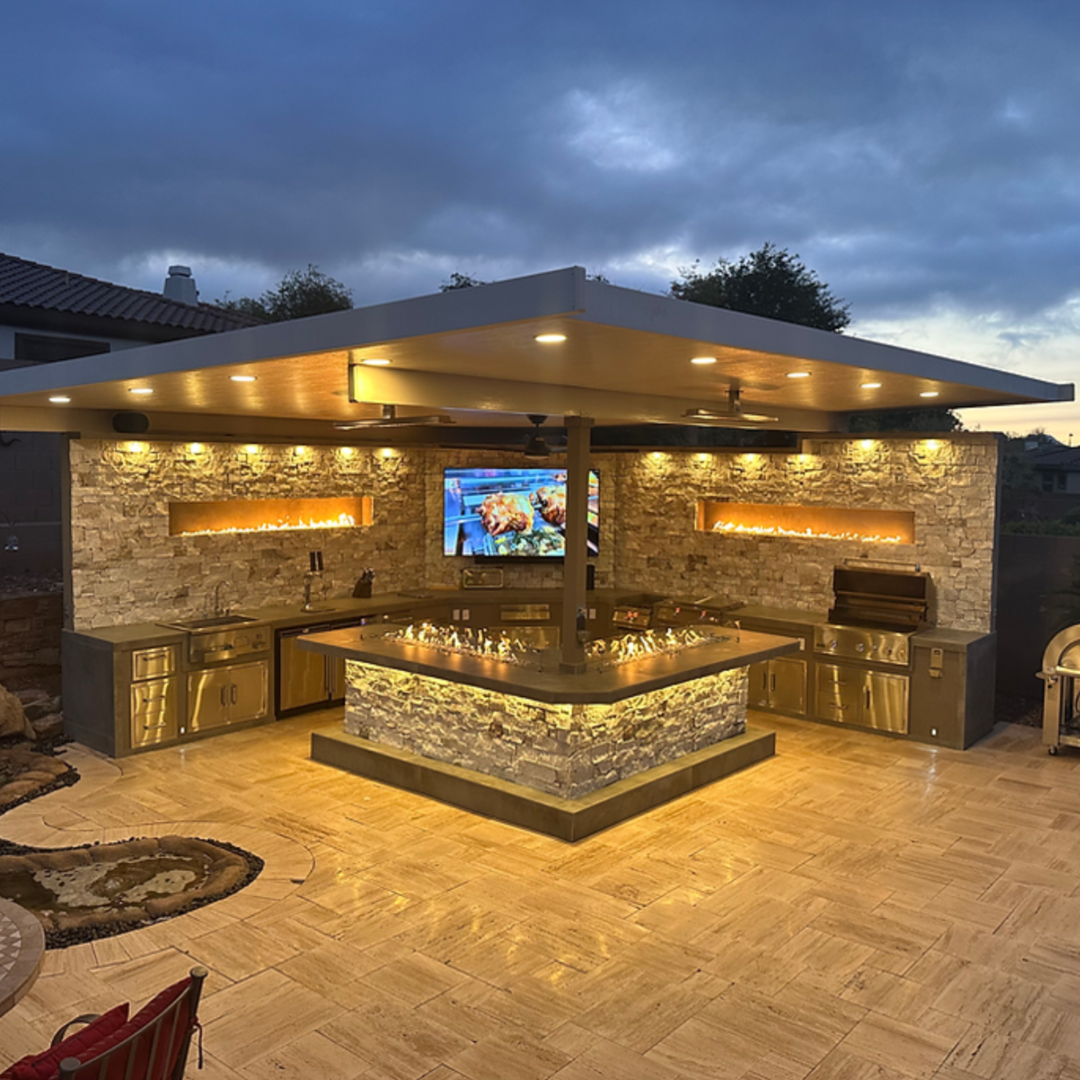Kokomo Luxury Outdoor Kitchen BBQ Grill Island