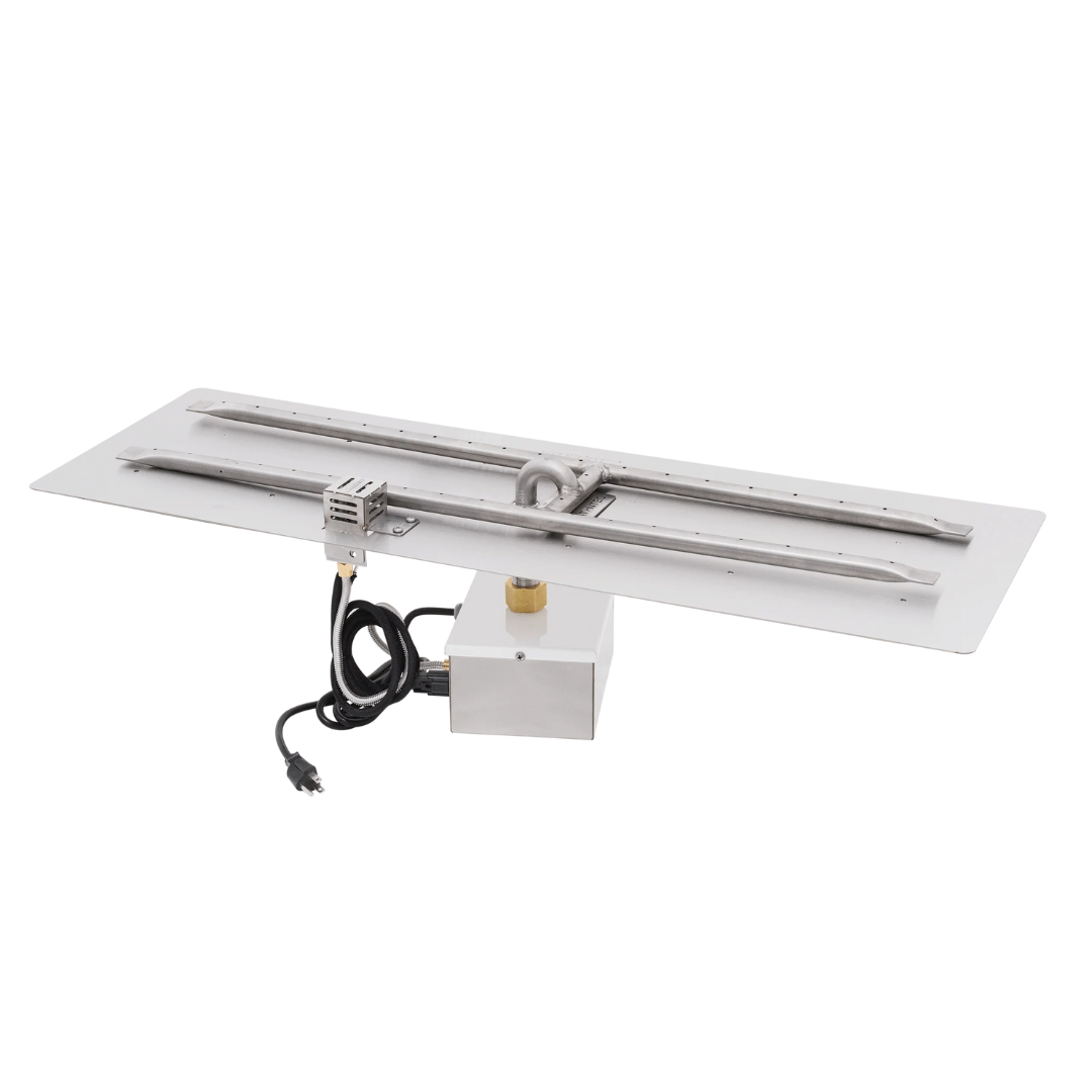 The Outdoor Plus 48" x 12" Rectangular Flat Pan & SS ‘H’ Burner