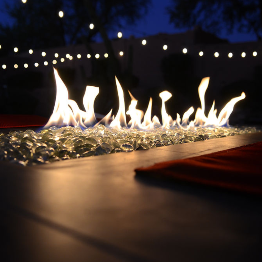 Kokomo Entertainer Bar Gas Fire Pit Table with fire glass