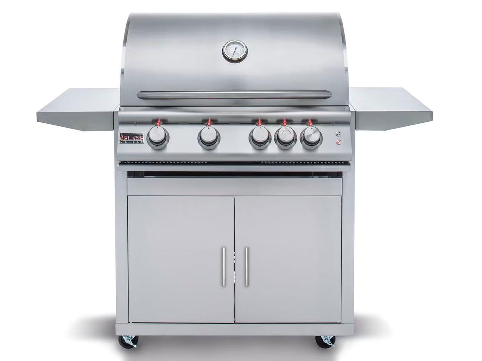 Blaze 32-Inch 4-Burner LTE Gas Grill with Rear Burner and Built-in Lighting System Freestanding