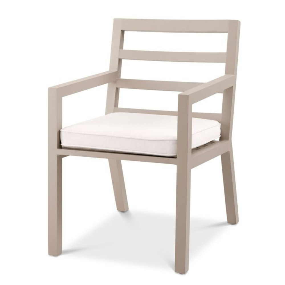 Eichholtz Outdoor Dining Chair Delta Sand finish | sunbrella canvas