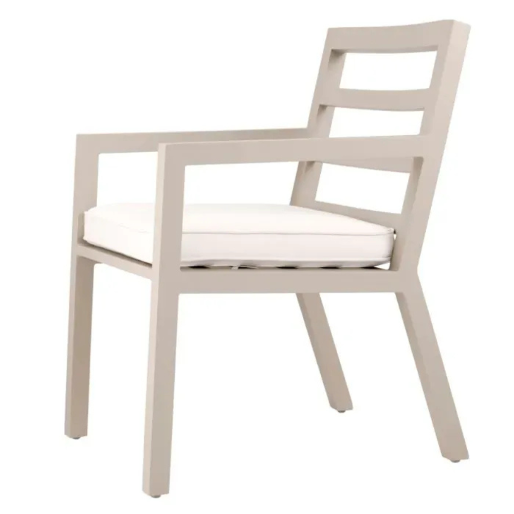 Eichholtz Outdoor Dining Chair Delta Sand finish | sunbrella canvas