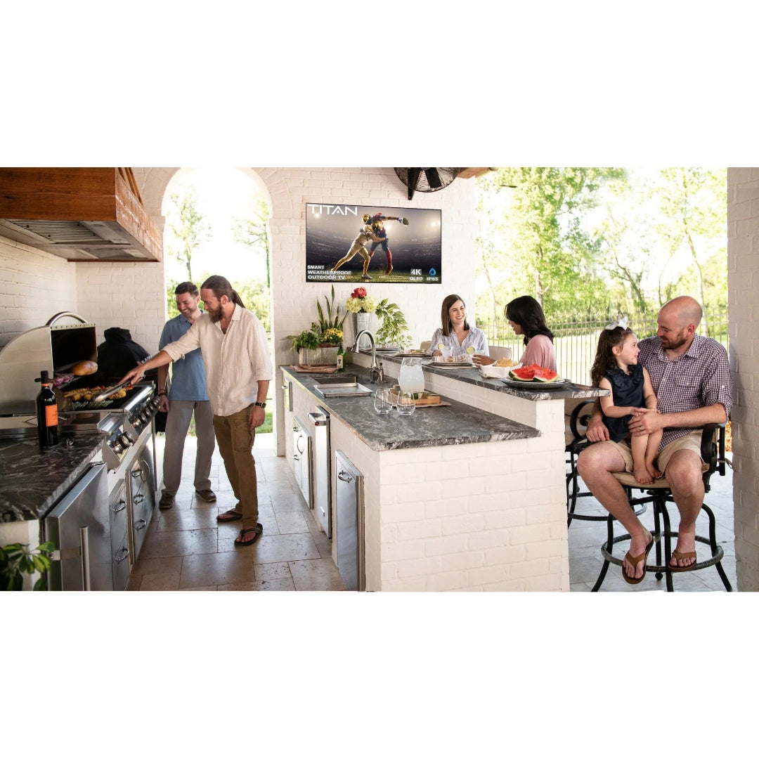Titan S300 Mini-LED Outdoor TV, Full Sun, IP65 Smart Weatherproof TV, 4K HDR, 120 Hz