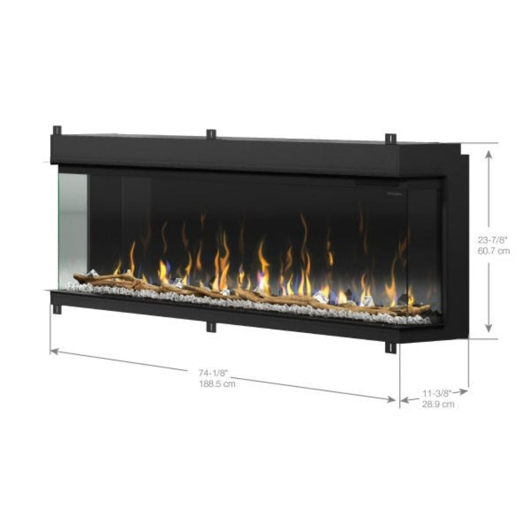 Dimplex IgniteXL Bold Built-In 74-inch Linear Electric Fireplace