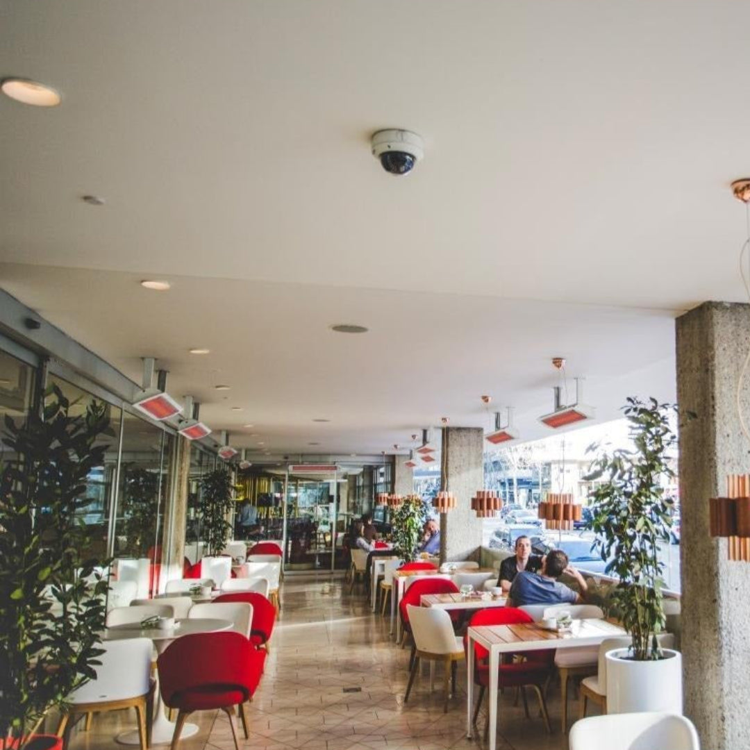 Bromic Heating - Tungsten - 4000 Watts Electric Double Element Heater White