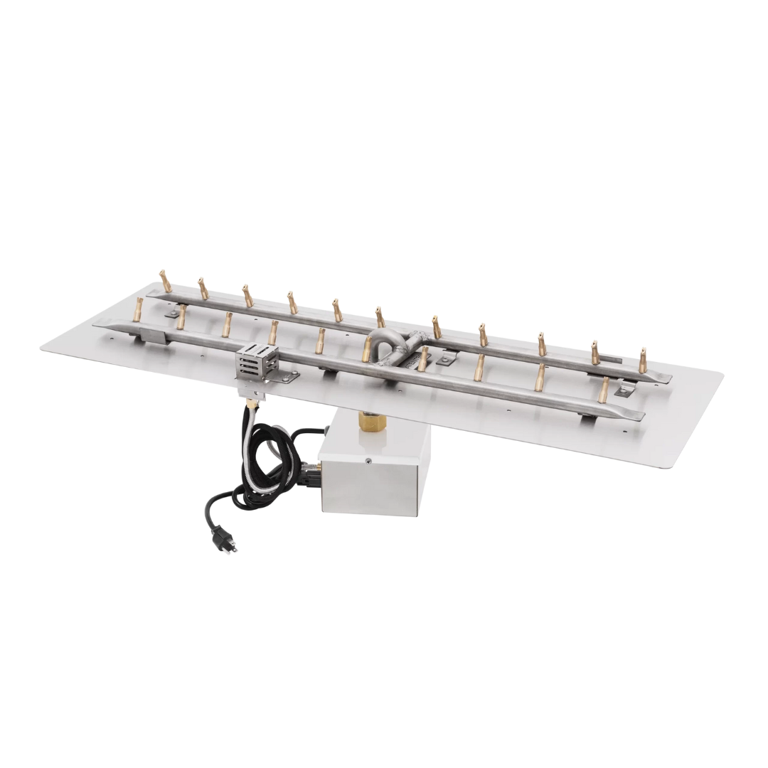 The Outdoor Plus 48" x 12" Rectangular Flat Pan & SS ‘H’ Bullet Burner