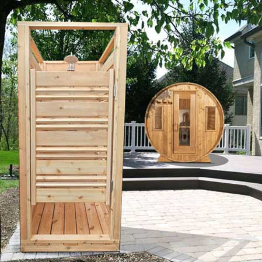 leisurecraft Cloudburst Outdoor Shower - Knotty Red Cedar