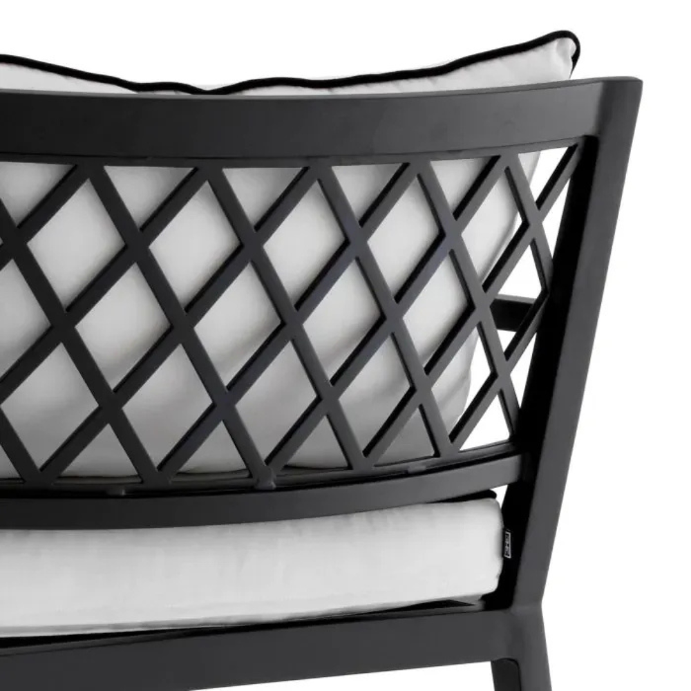 Eichholtz Outdoor Daybed Bella Vista Black finish | sunbrella canvas
