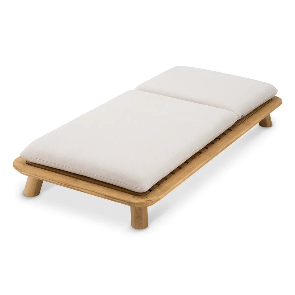 Eichholtz Outdoor Daybed Weston Single Natural teak | viola sand