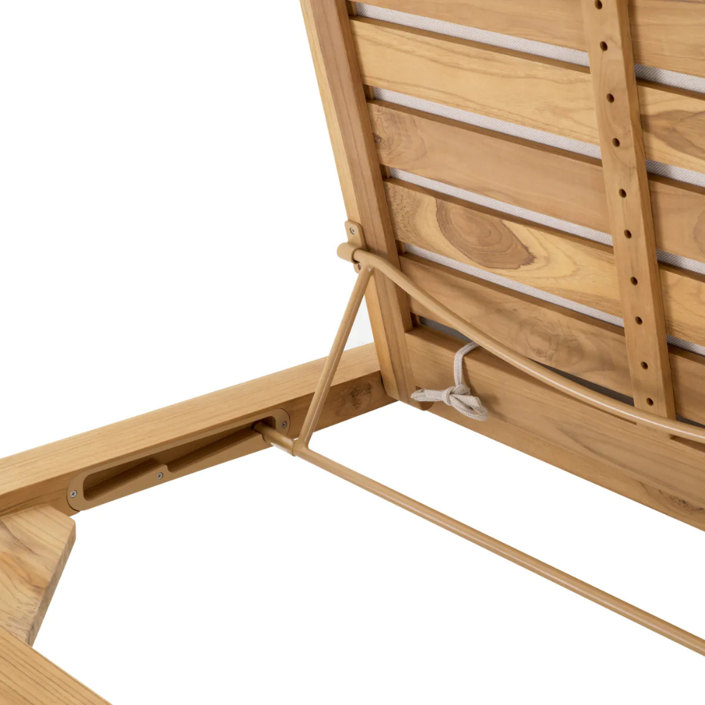 Eichholtz Outdoor Daybed Weston Single Natural teak | viola sand