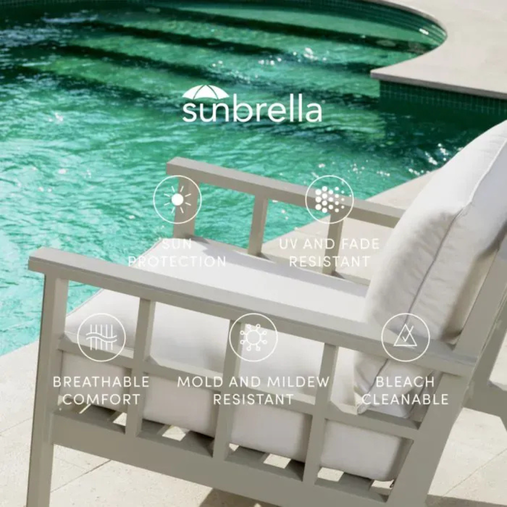 Eichholtz Outdoor Dining Chair Delta Sand finish | sunbrella canvas