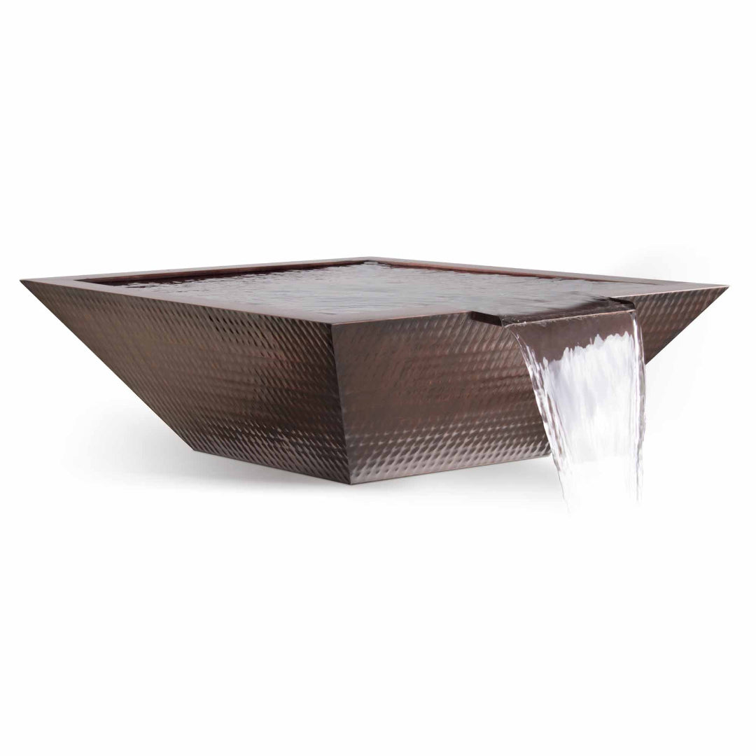 The Outdoor Plus Maya Water Bowl – Hammered Patina Copper