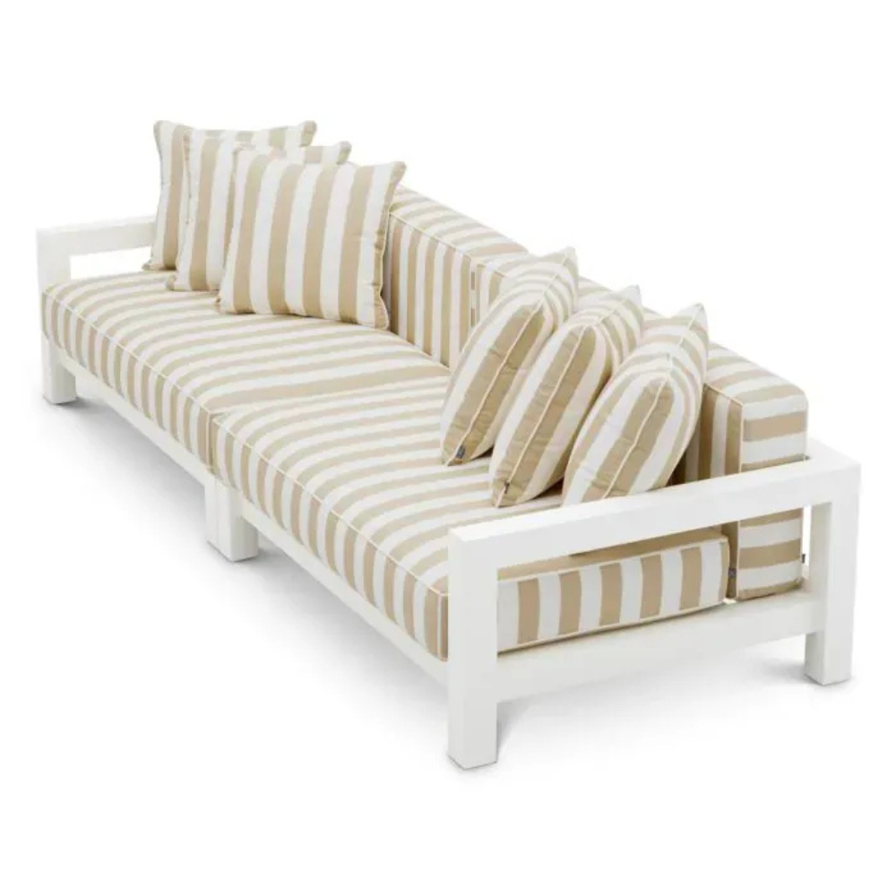 Eichholtz Outdoor Sofa Cap-Antibes Sand finish | sunbrella canvas