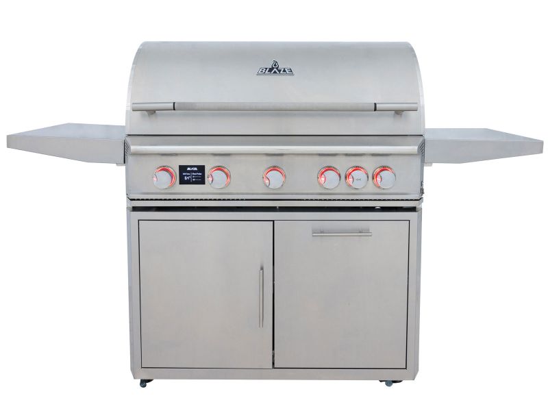 Blaze 40-Inch 5-Burner LTE Gas Grill with Rear Burner and Built-in Lighting System Freestanding