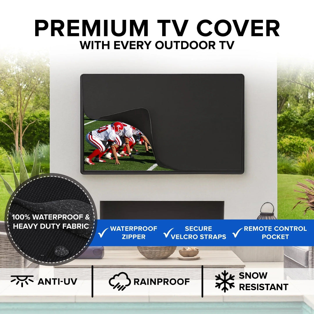 Titan S200 QLED Outdoor TV, Partial Sun, IP65 Smart Weatherproof TV, 4K HDR, 120 Hz,
