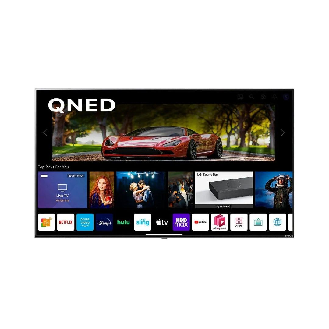 Titan L100 QNED Outdoor TV, Covered Patio, IP65 Smart Weatherproof TV, 4K HDR, 60 Hz