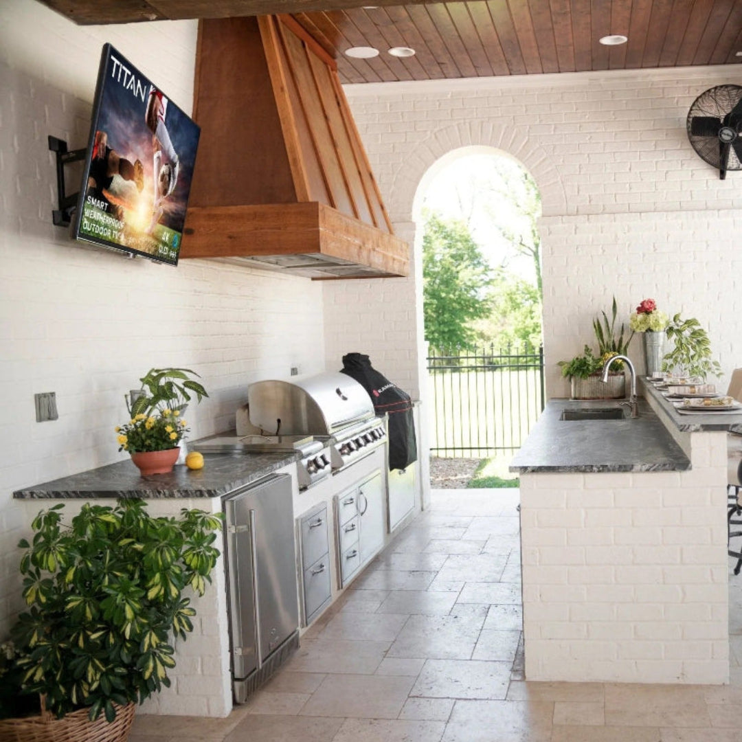 Titan S200 QLED Outdoor TV, Partial Sun, IP65 Smart Weatherproof TV, 4K HDR, 120 Hz,