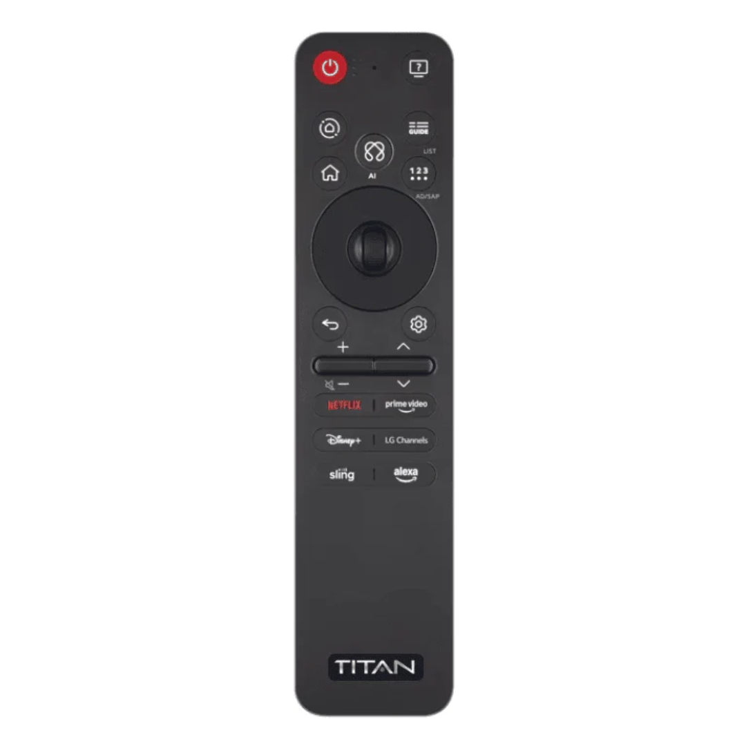 Titan Commercial Weatherproof Outdoor TV Full Sun QNED 4K Smart TV powered by LG WebOS